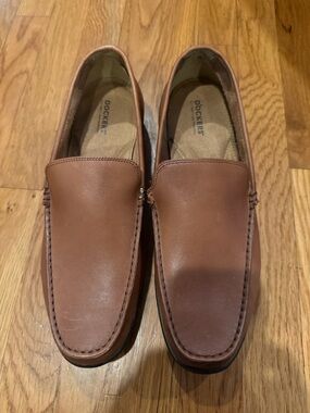 Dockers Men’s Tan Leather Uppers Slip-On Cushioned Loafers 13